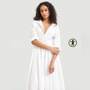 Modern Citizen White Shirtdress - Size Small
